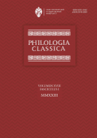 Philologia Classica. Том 18. Вып.1. 2023